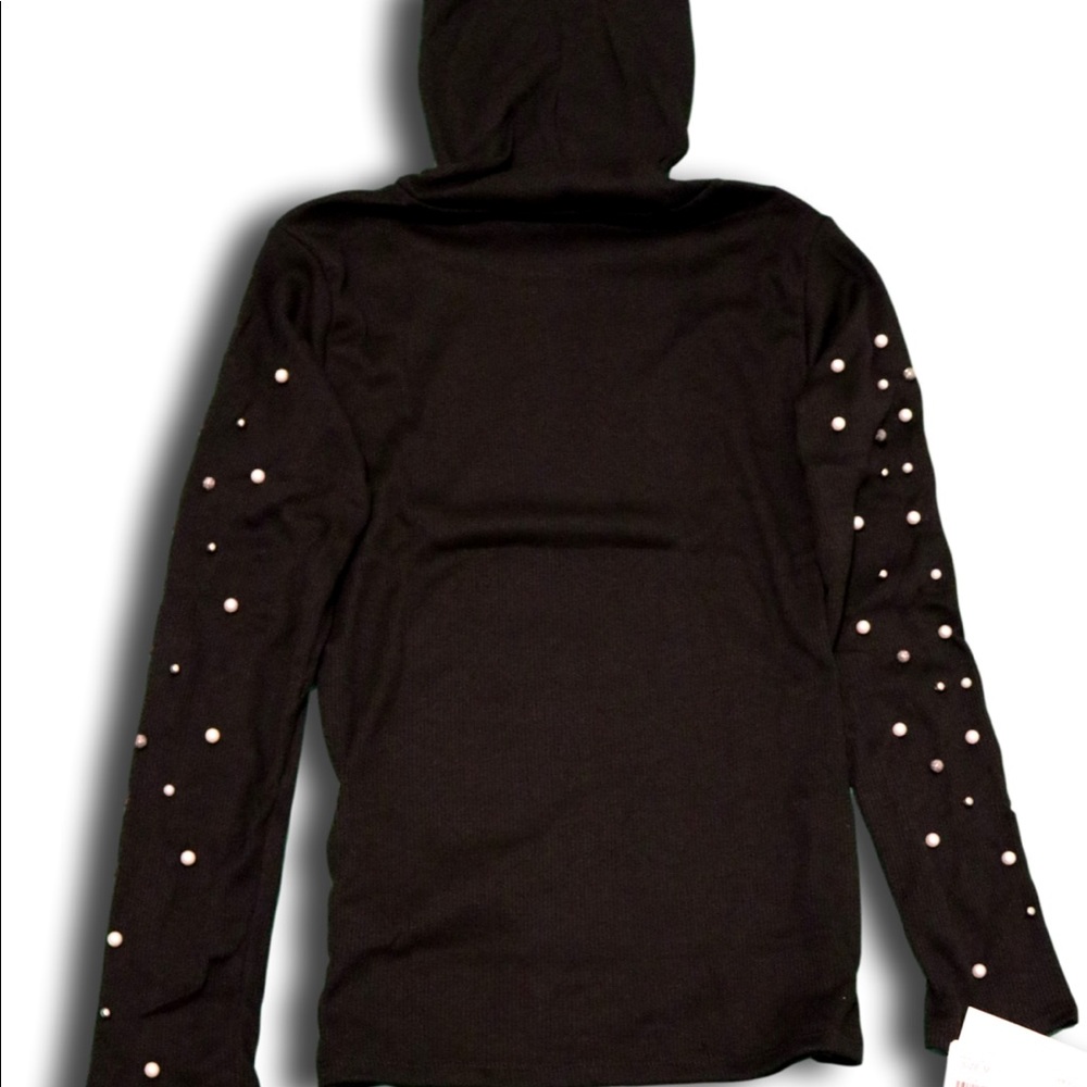 Black sweater with pearls - Picture 3 of 3